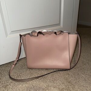 Kate Spade Blush Scalloped Shoulder Bag